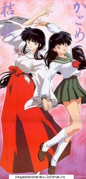 am si eu cateva poze cu cele doua si cred ca cele 2 pot fi friends kikyo shi kagome vor fi vreodata