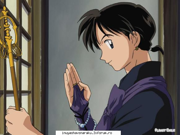 Miroku - Imi place de Miroku fix pt ca e un calugar pervers - Personajul Preferat