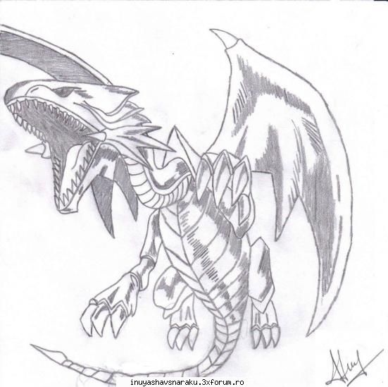 My fan art - My Blue Eyes White Dragon - Fan Art
