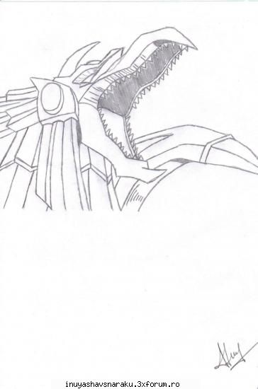 My fan art - And my favorite Egyptian God Card: Winged Dragon - Fan Art