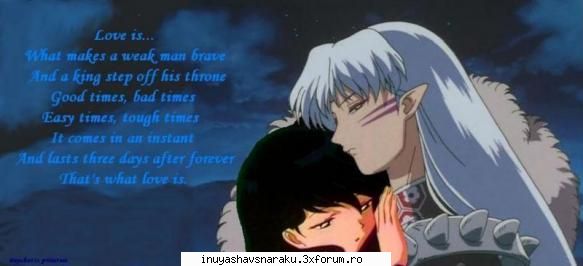 sincer nu stiu kagome se potriveste cu inuyasha credeti ca seshomaru poate fi ampreuna cu kagome?iar