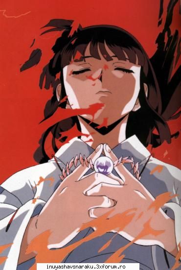 imi place cum trage ea cu arcul ei pare mai puternica decat kagome ! personaj preferat kikyo