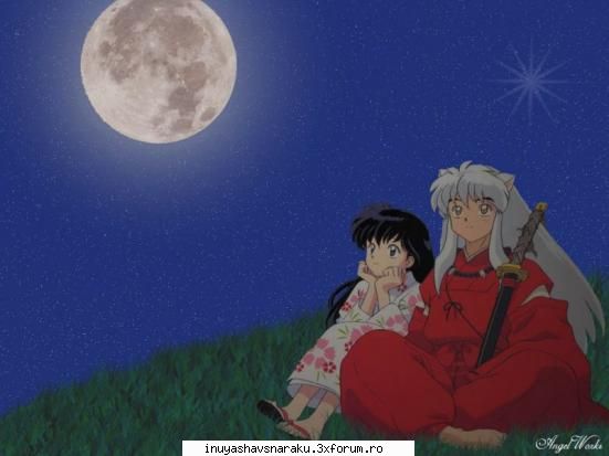 luna plina si noi doi ! poze cu inuyasha si kagome