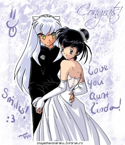 va mai pun!
mai are loc o nunta! :limba:  :rolleyes: poze cu inuyasha si kagome